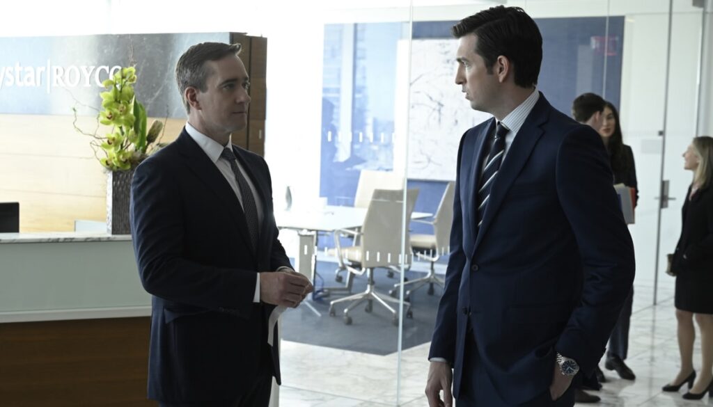 Tom and Greg on Succession Season 4 Episode 10