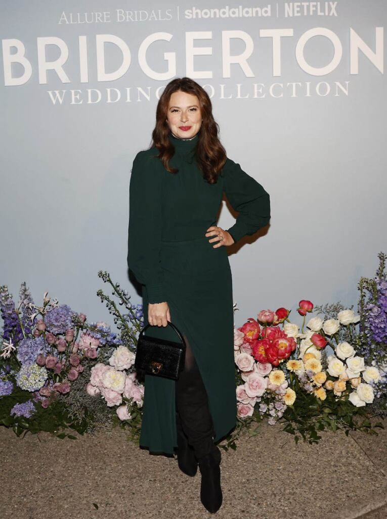 Katie Lowes at Bridgerton Event 2023