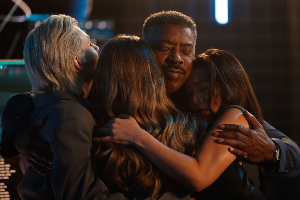 Magic and Team hugging Against Time