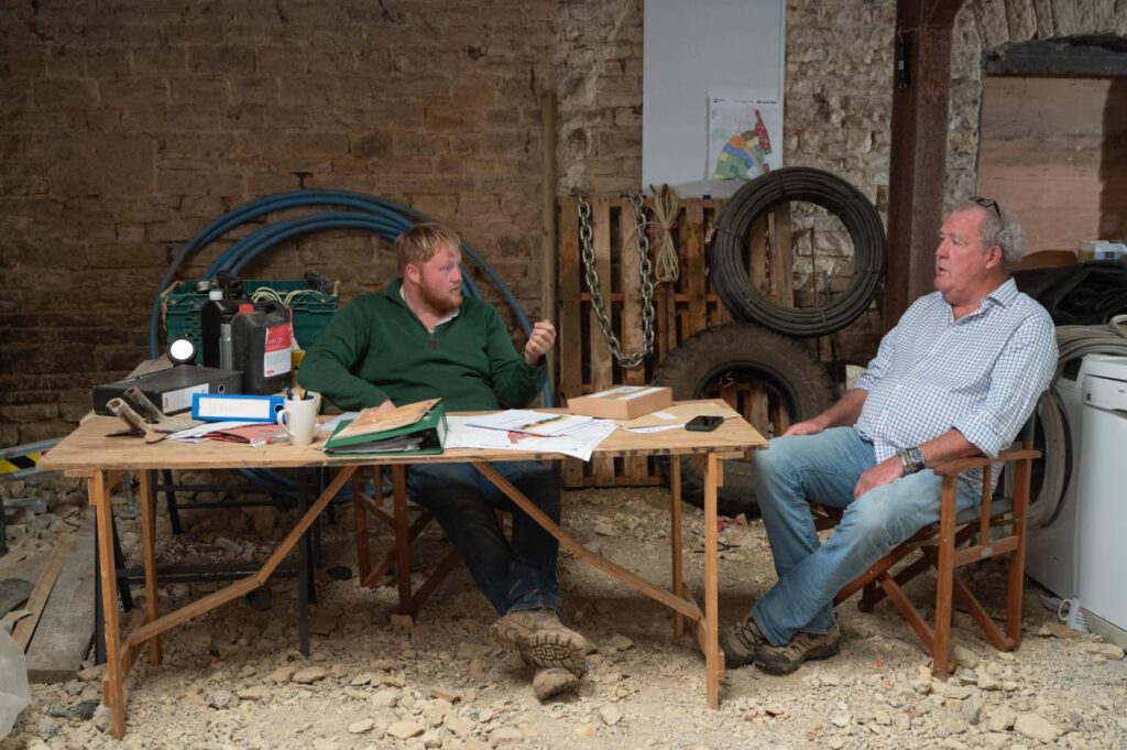 Jeremy and Kaleb Discussing Business - Clarkson's Farm
