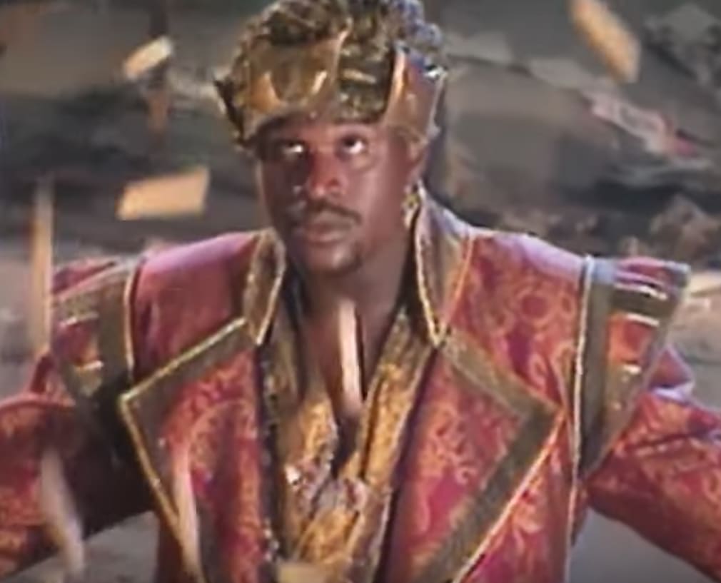 Shaq makes it rain candy