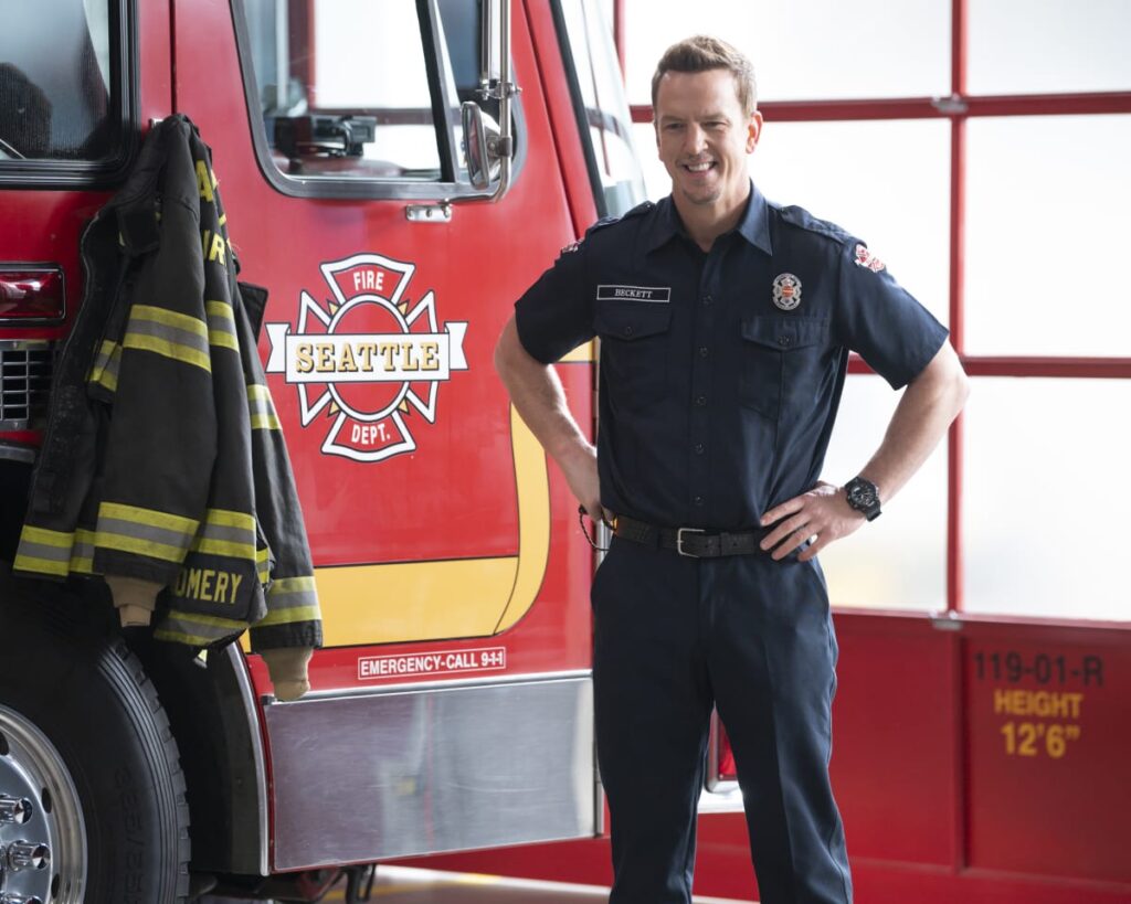 Smiling Beckett - Station 19 Season 7 Episode 7