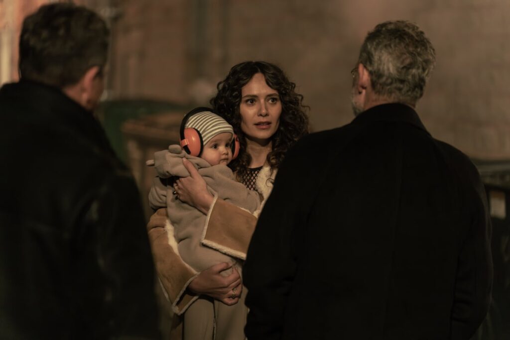Tatiana and baby - Mayor of Kingstown S03E01 - Soldier's Heart
