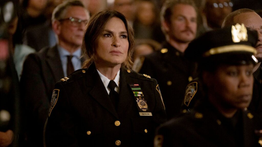 Benson in dress uniform on Law & Order: SVU Season 26 Episode 22