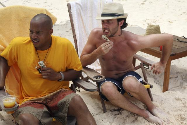 J.D. and Turk on the Beach