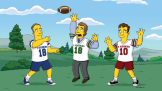 Cooper, Eli and Peyton Manning on Simpsons