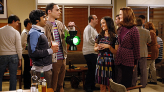 Sheldon and Raj Mingling