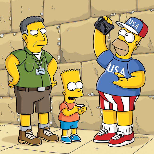 Sacha Baron Cohen on The Simpsons