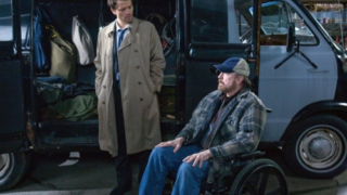 Castiel and Bobby