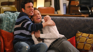 Ted and Barney Snuggle
