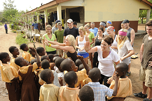 Mallory and Claire Get High Fives