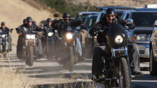 Tig on His Bike
