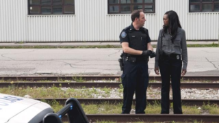 Ollie and Traci At the Scene