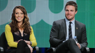 Katie Cassidy and Stephen Amell