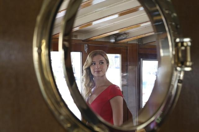 Emily on a Boat