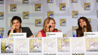 Ian Somerhalder, Nina Dobrev and Julie Plec