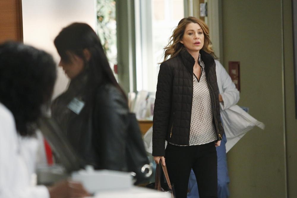 Meredith Looks Distracted