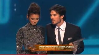 Ian Somerhalder and Nina Dobrev Win at People's Choice Awards, Joke About Break-Up