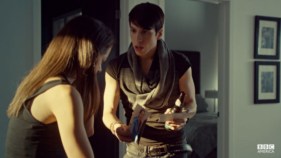 Jordan Gavaris as Felix on Orphan Black