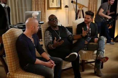 Randy Jackson, Chris Daughtry, and Adam Lambert