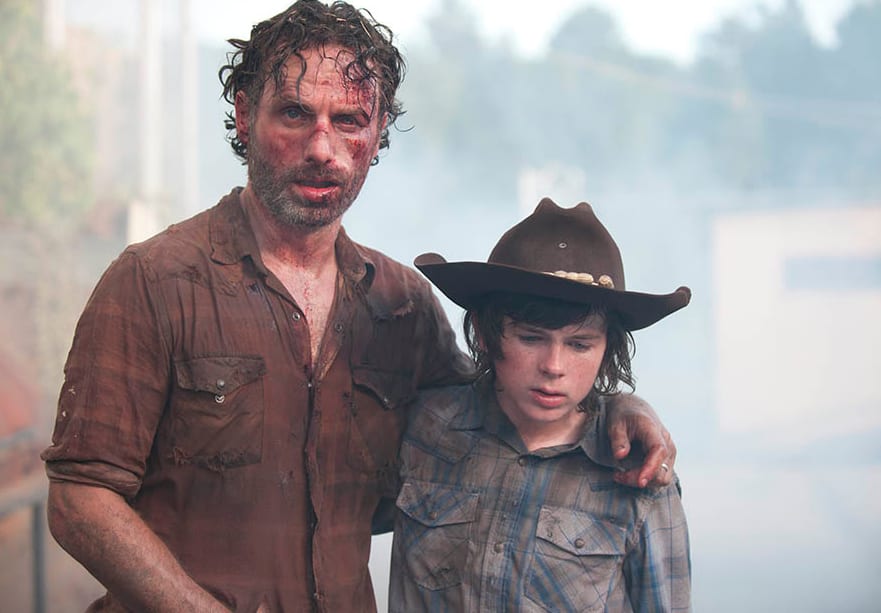 Rick and Carl Scene