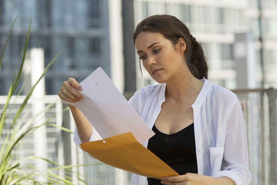 Liz Looks Over Papers - The Blacklist