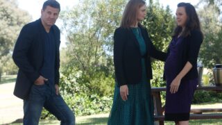 Brennan and Booth join Daisy at a memorial service for Sweets - Bones Season 10 Episode 2