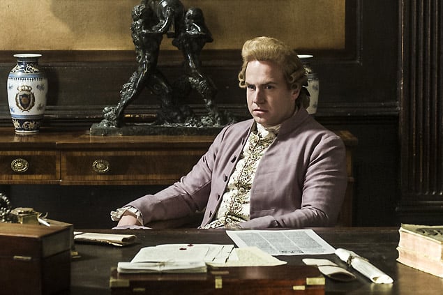 Rafe Spall as John Hancock - Sons of Liberty