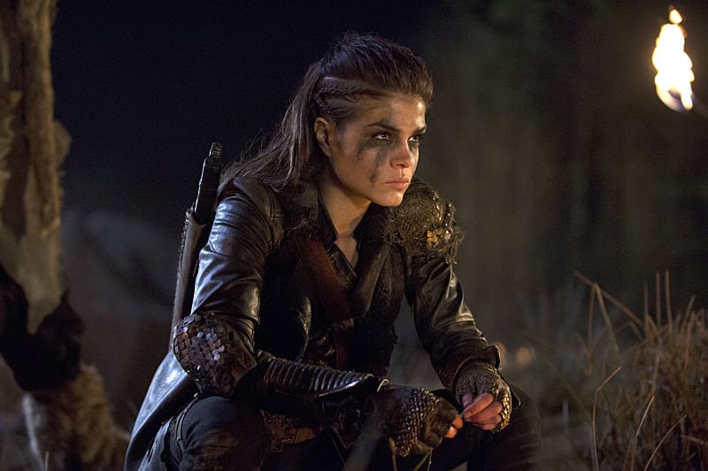 Octavia's Game Face - The 100 Season 2 Episode 14