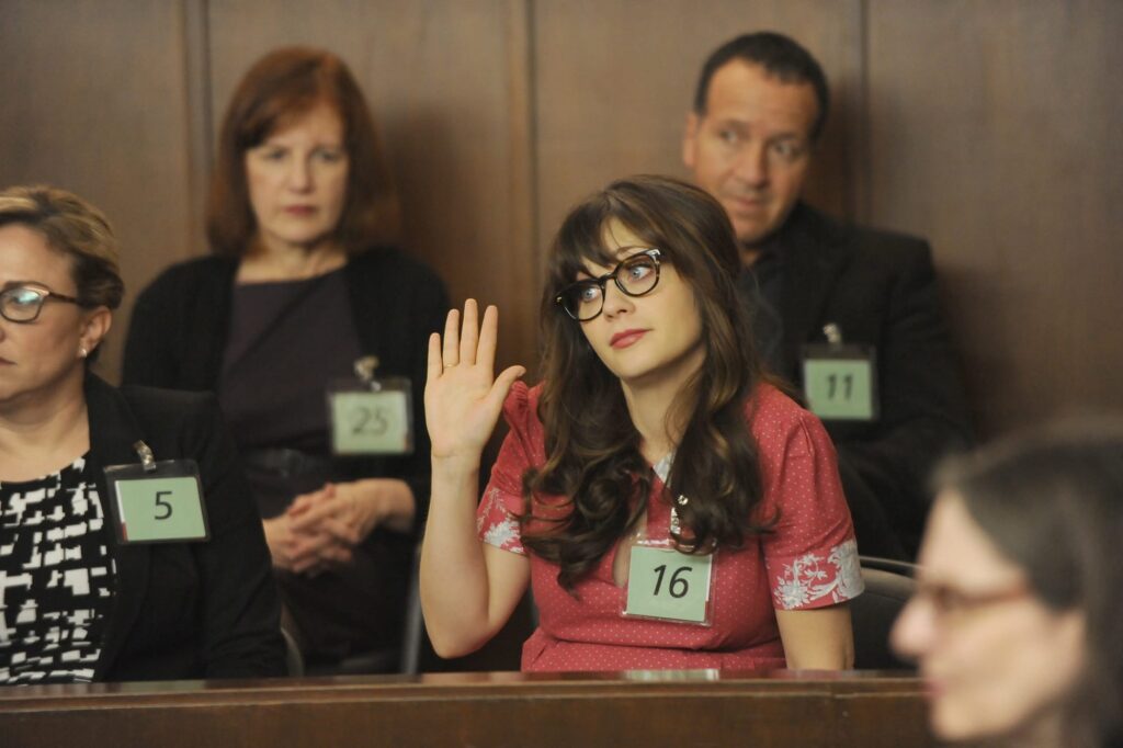 Jess As a Juror - New Girl