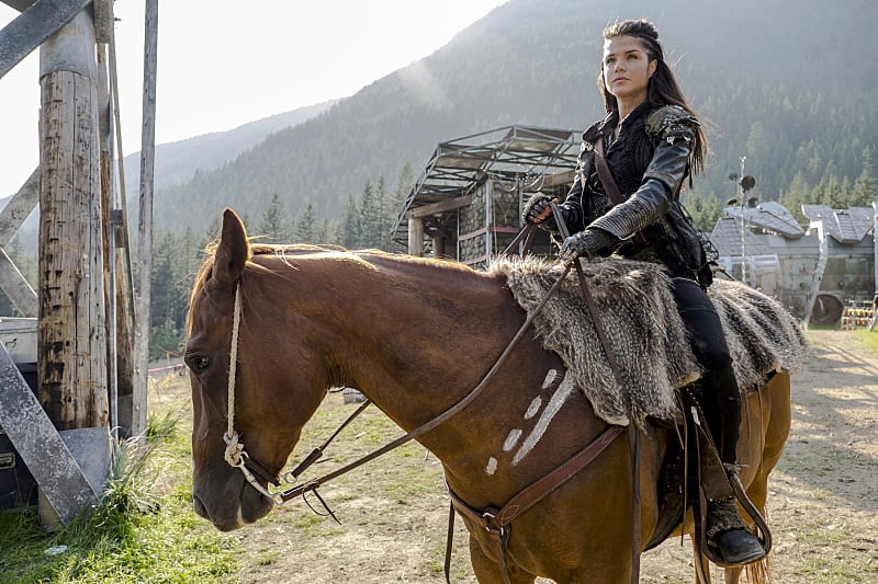 Octavia on a Horse - The 100 Season 3 Episode 1