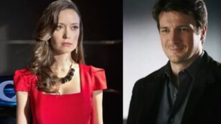 Summer Glau and Nathan Fillion - Castle