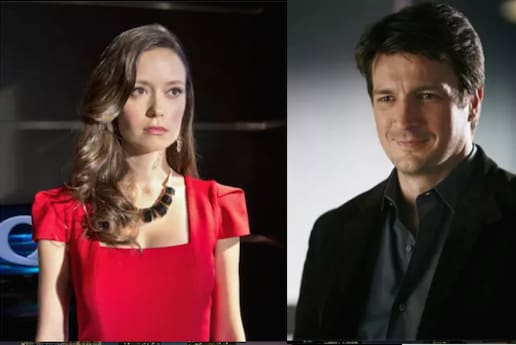 Summer Glau and Nathan Fillion - Castle