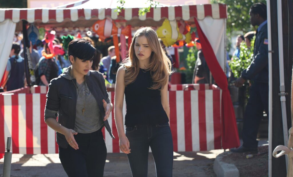 Audrey and Emma at the Carnival - Scream