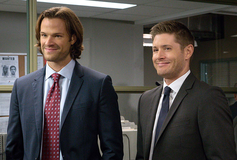 Grinning from ear to ear - Supernatural Season 11 Episode 7