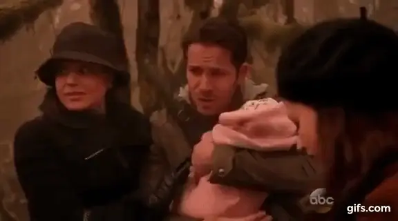 He loves his baby daughter, too - Once Upon a Time