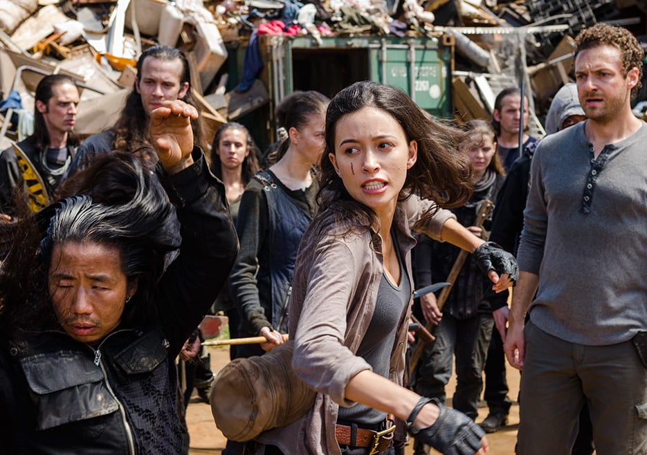 Rosita takes a swing - The Walking Dead Season 7 Episode 10