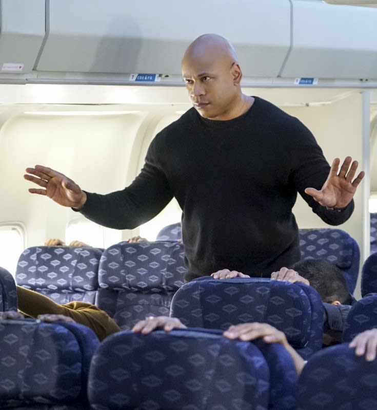 Sam on a Plane - NCIS: Los Angeles Season 8 Episode 19
