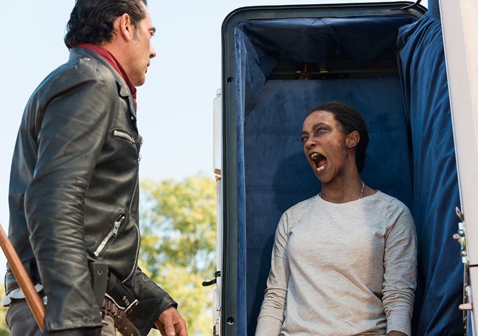 Sasha Attacks Negan - The Walking Dead Season 7 Episode 16