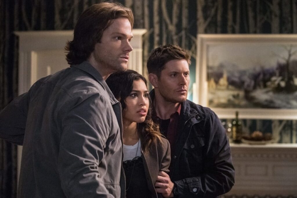 Sam, Dean and Alicia are in shock - Supernatural Season 12 Episode 20