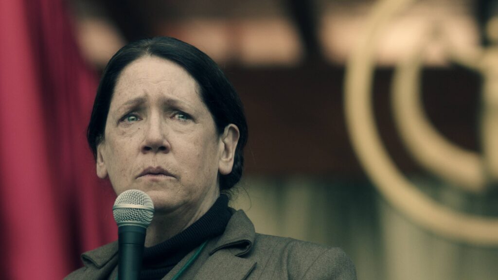 Aunt Lydia at the Microphone - The Handmaid's Tale