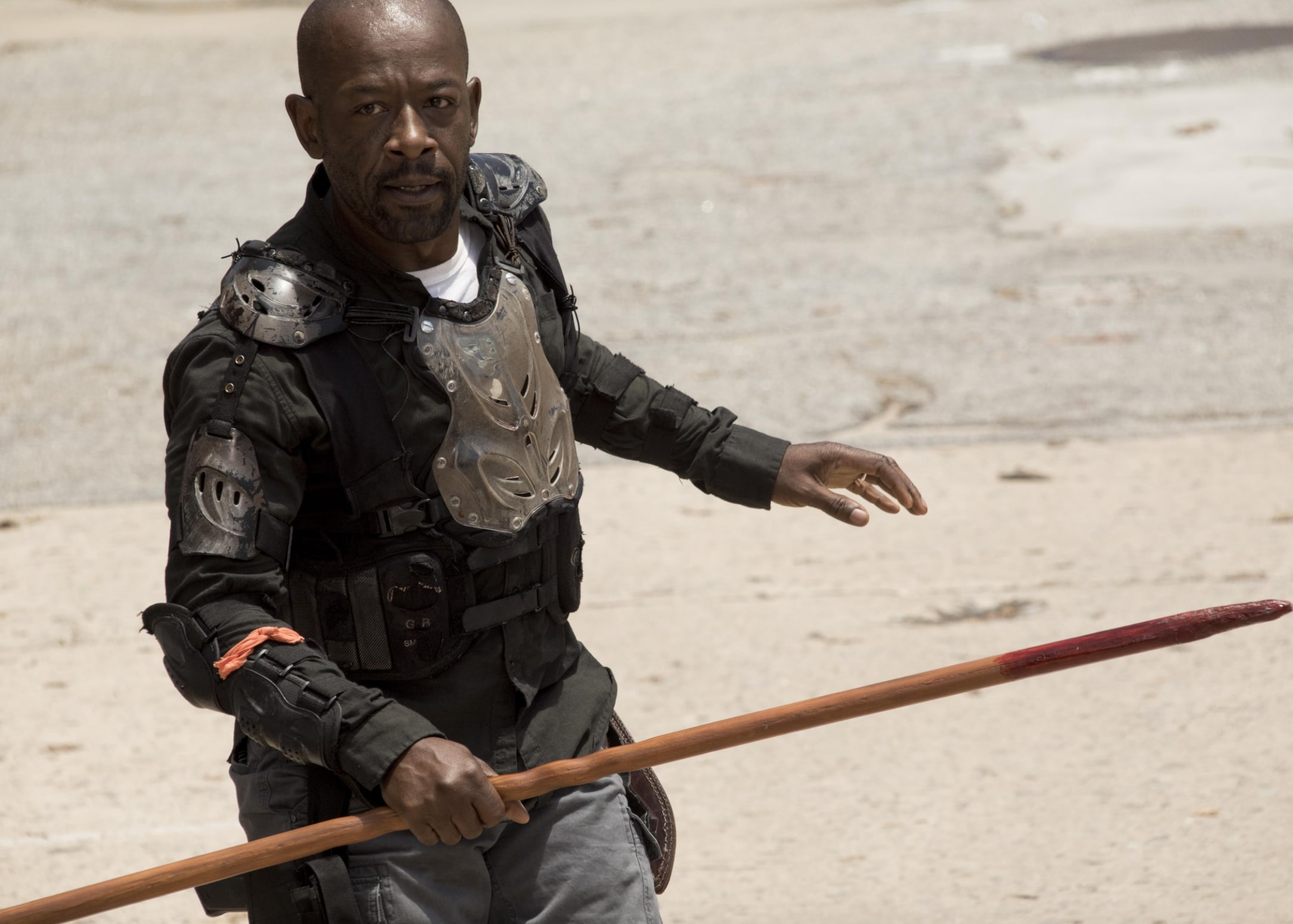 Morgan Ready to Fight - The Walking Dead