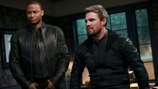 Oliver and Diggle - Arrow Season 8 Episode 2