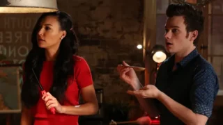 Naya and Chris on Glee
