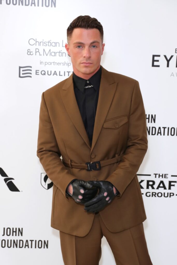 Colton Haynes at Elton John AIDS Academy Awards Party