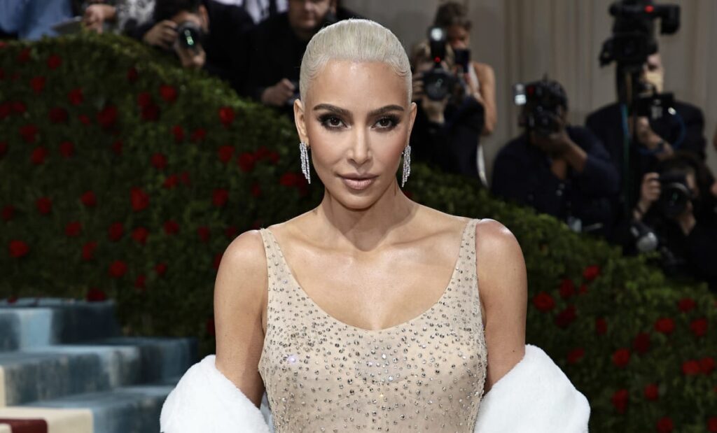 Kim Kardashian attends The 2022 Met Gala Celebrating