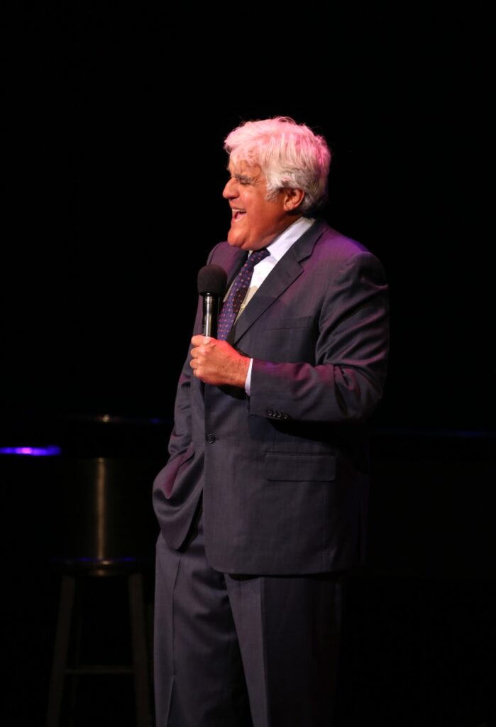 Jay Leno performs on stage the National Night Of Laughter And Song