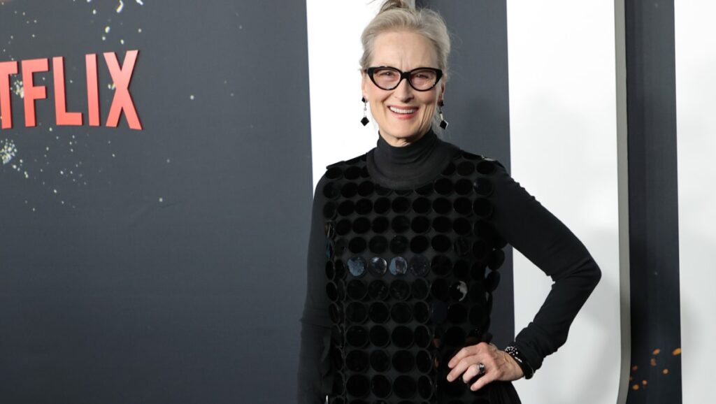 Meryl Streep attends the world premiere of Netflix's