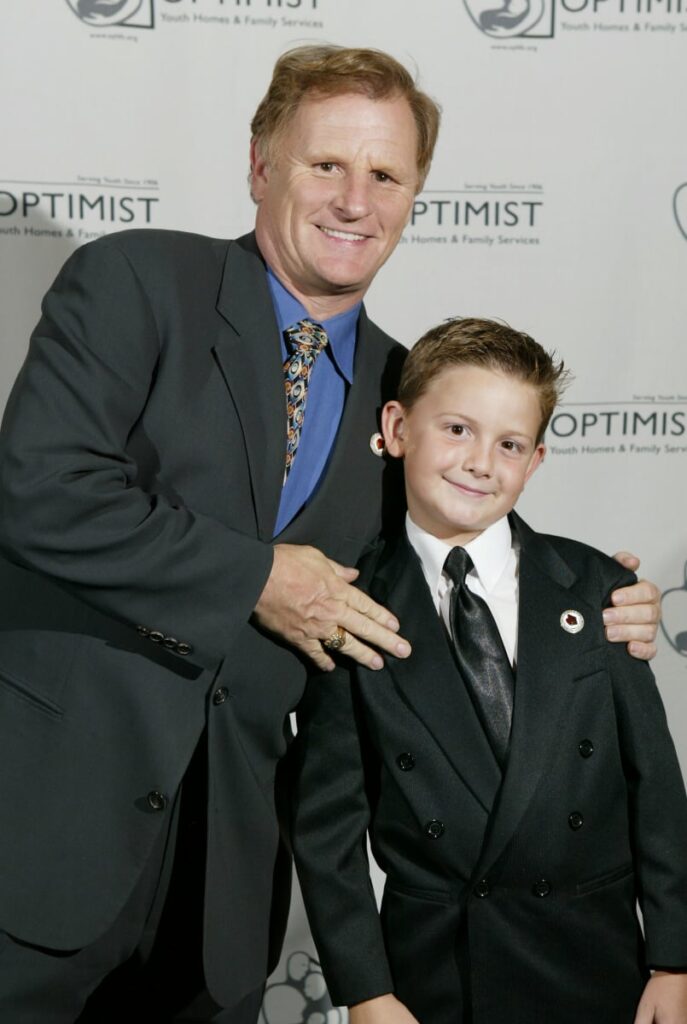 Actors Gordon Clapp and Austin Majors pose at The 7th Annual Mentor Awards Gala