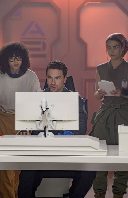 Alicia, Lt. Brice, and Eva - The Ark Season 1 Episode 3